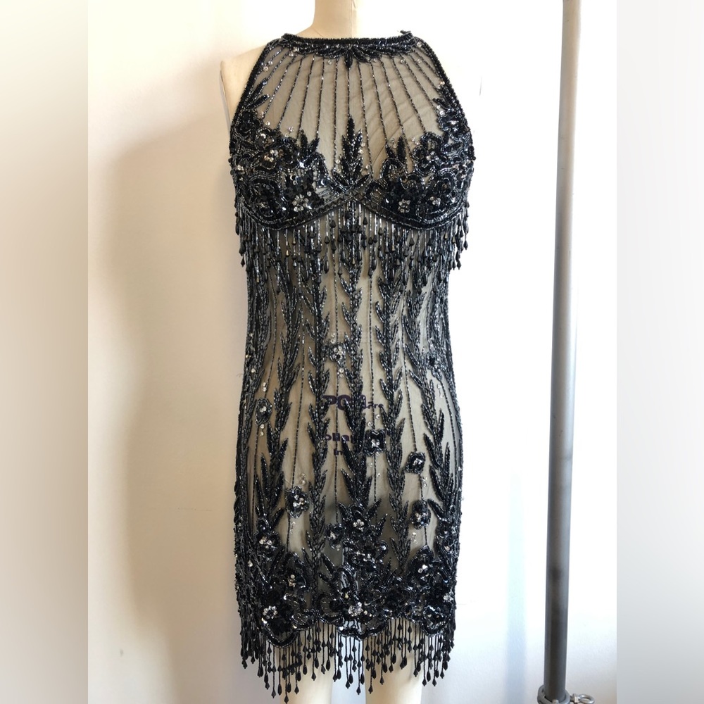 Bob Mackie Beaded Fringe Dress